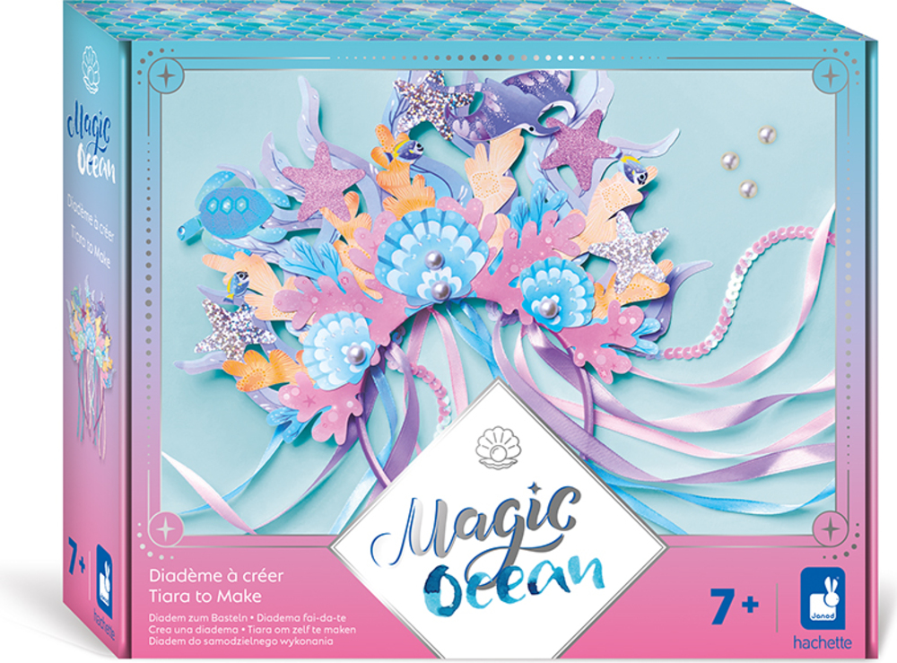 Janod Atelier Kreativní sada DIY Vyrob si sám Korunka Diadém Magický oceán