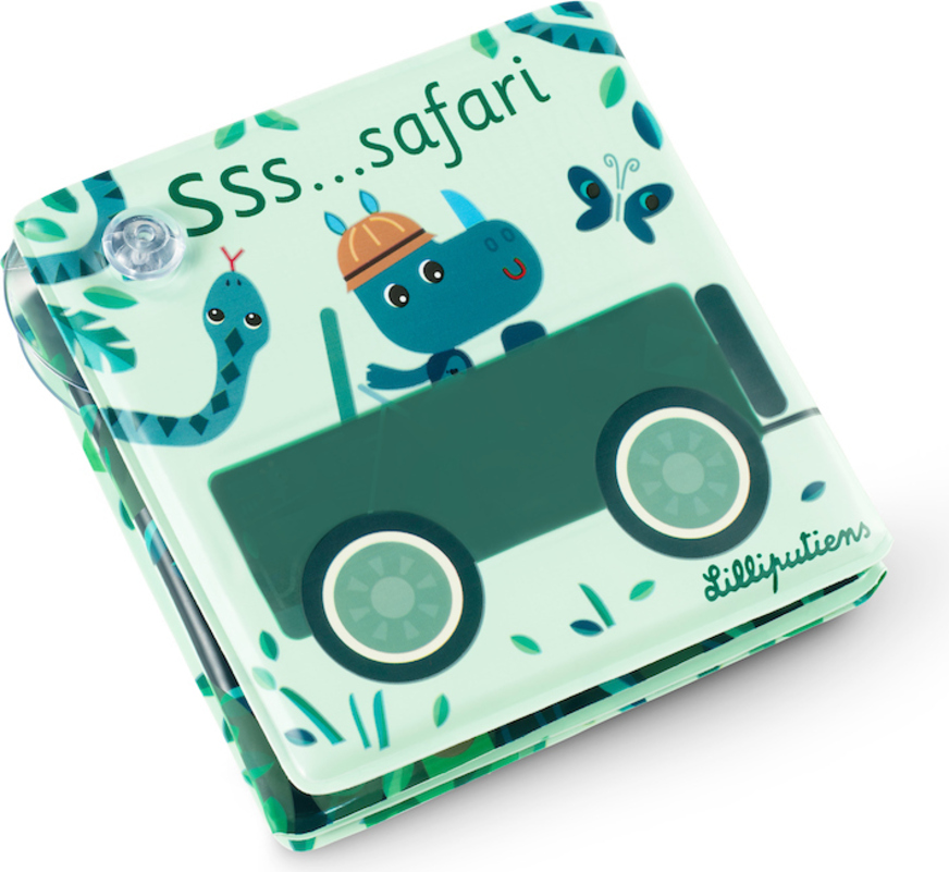 Lilliputiens - kouzelná kniha do vany s přísavkami - Safari
