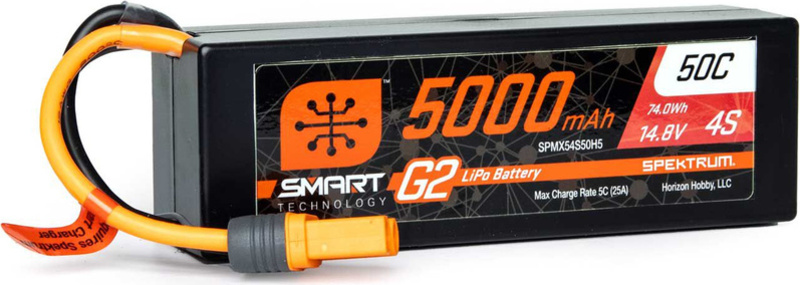 Spektrum Smart G2 LiPo 14.8V 5000mAh 50C HC IC5