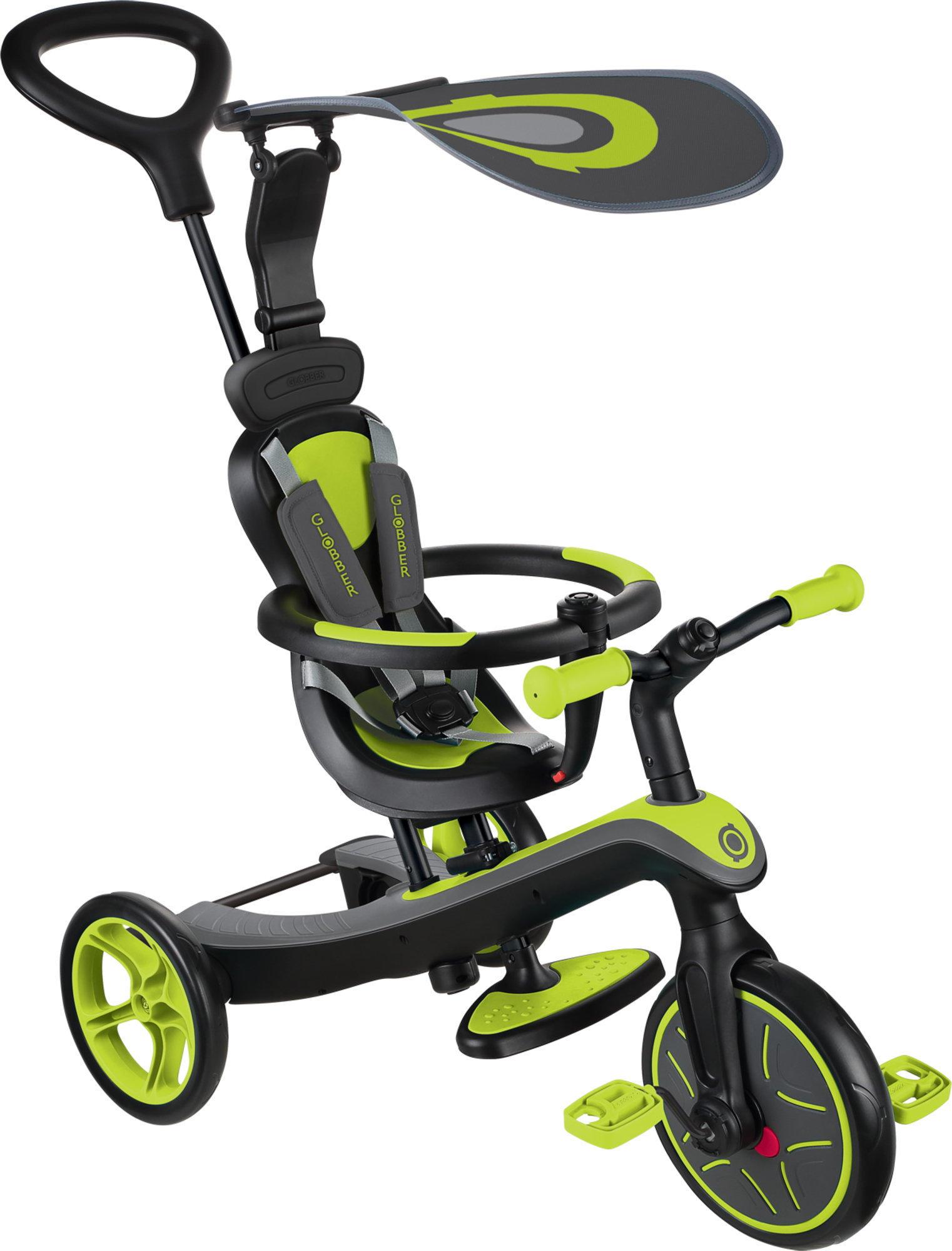 Globber dětská tříkolka 4v1 - Lime Green