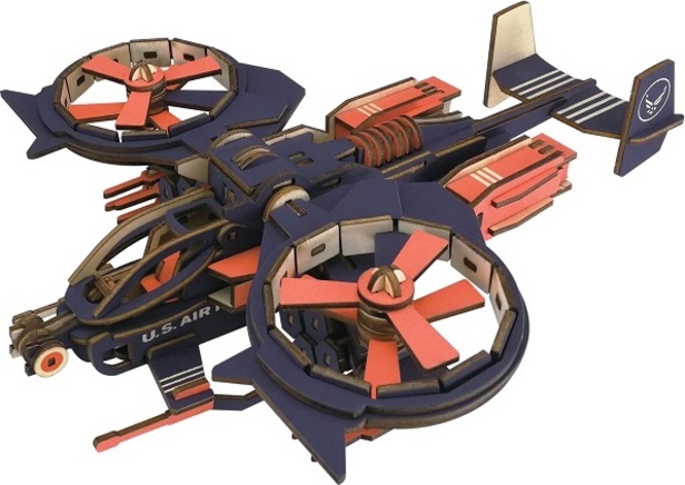Woodcraft Dřevěné 3D puzzle Bojové letadlo RAD