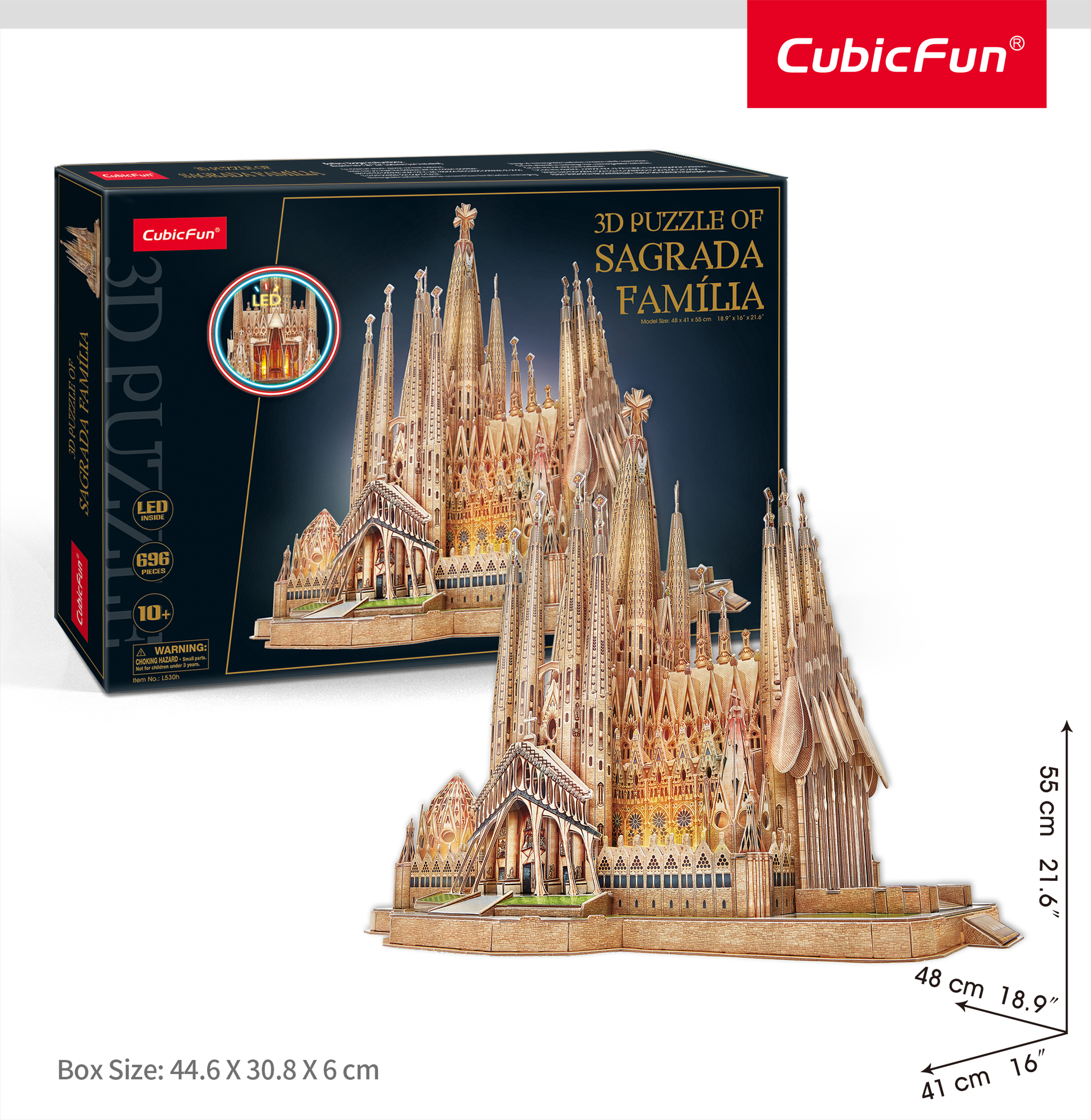 Puzzle 3D Sagrada Familia - dílků 696