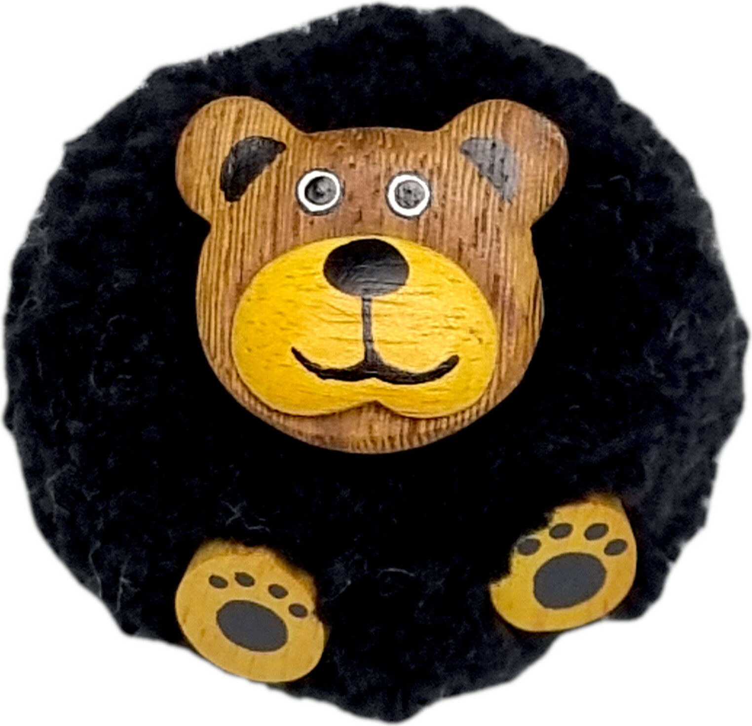 2Kids Toys Dřevěná magnetka velká pompon Medvěd