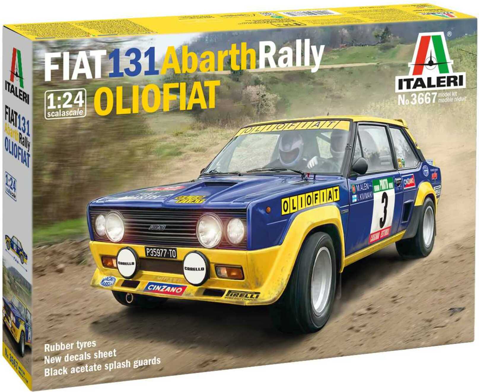 Model Kit auto 3667 - FIAT 131 Abarth Rally OLIO FIAT (1:24)