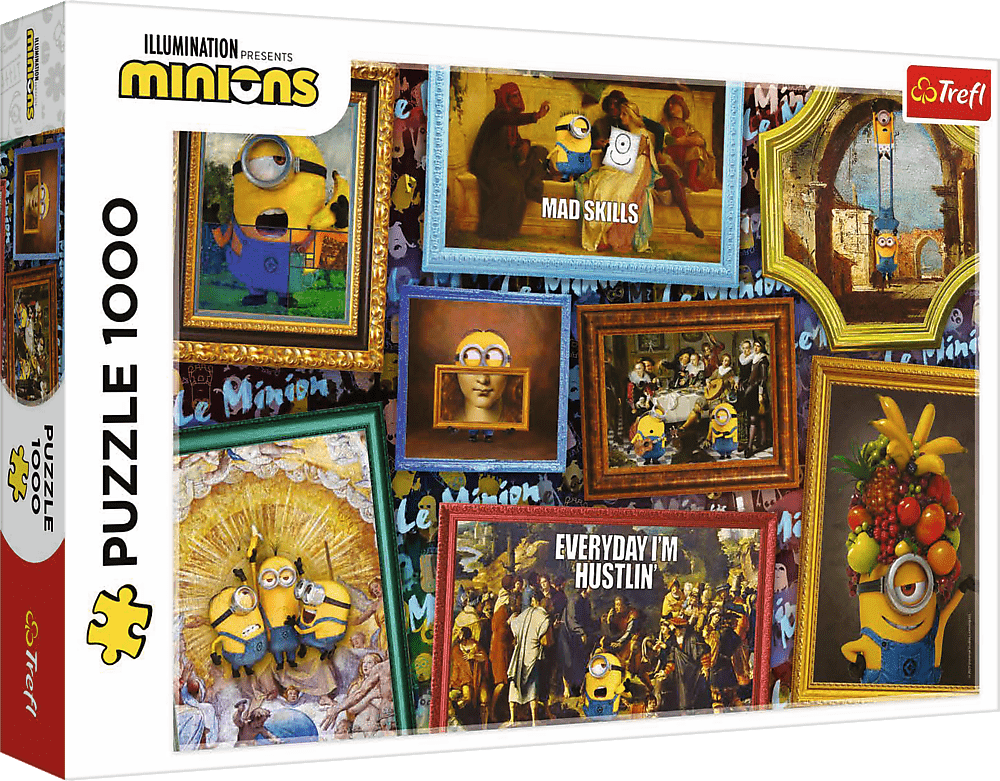 Trefl Puzzle 1000 - Galerie Mimoňů / Universal Minions Franchaise
