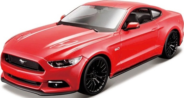 Maisto - 2015 Ford Mustang GT, červený, assembly line, 1:24
