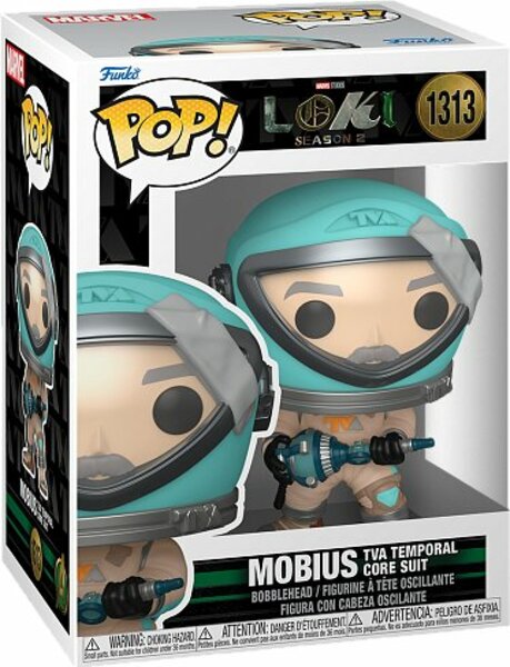 Funko POP Marvel: Loki Season 2-Mobius (TVA Temporal Core Suit)