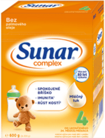 SUNAR Complex 4 batolecí mléko (+ mnostvo X600 g)