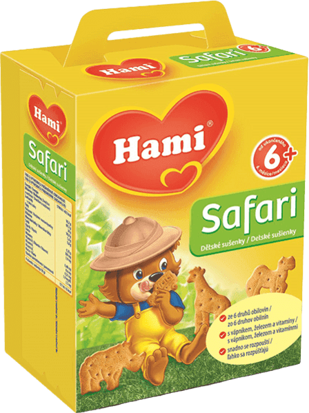 HAMI Sušenky Safari 180 g