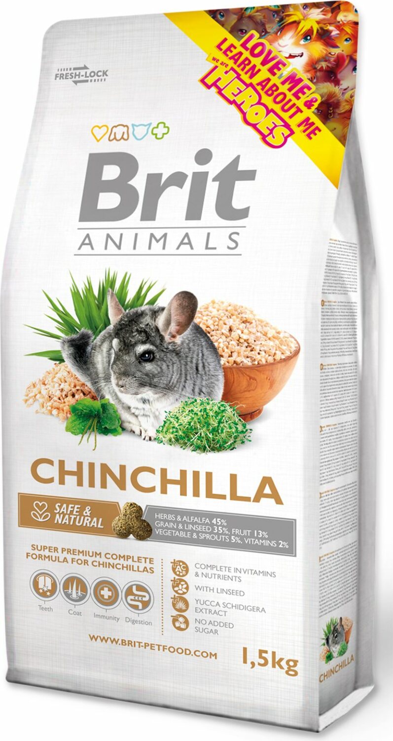 Krmivo Brit Animals Complete činčila 1,5kg