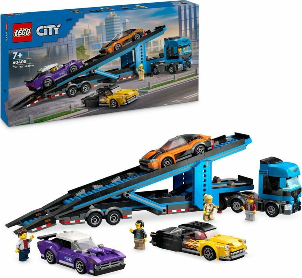 LEGO® City 60408 Kamion na přepravu aut s sportovními vozy
