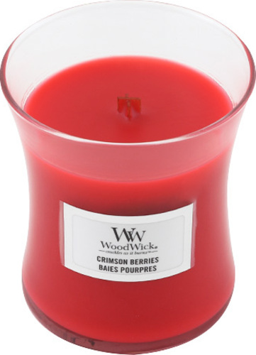 WoodWick Červená jeřabina, Svíčka oválná váza 85 g