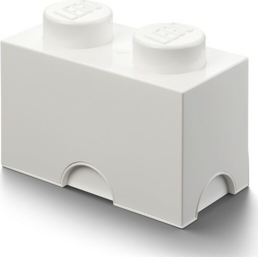 LEGO® úložný box 2 - bílá 125 x 250 x 180 mm