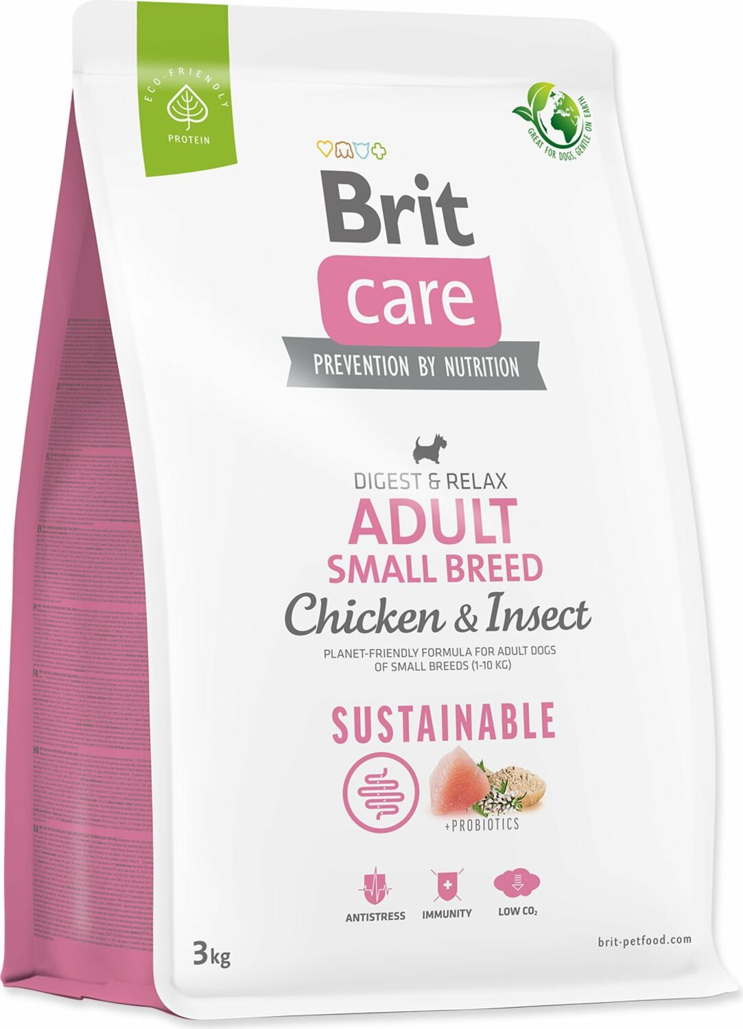 Krmivo Brit Care Dog Sustainable Adult Small Breed Chicken & Insoct 3kg