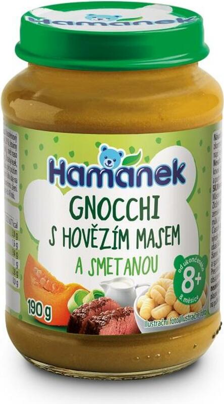 HAMÁNEK Gnocchi s hovězím masem ve smetanové omáčce 190 g