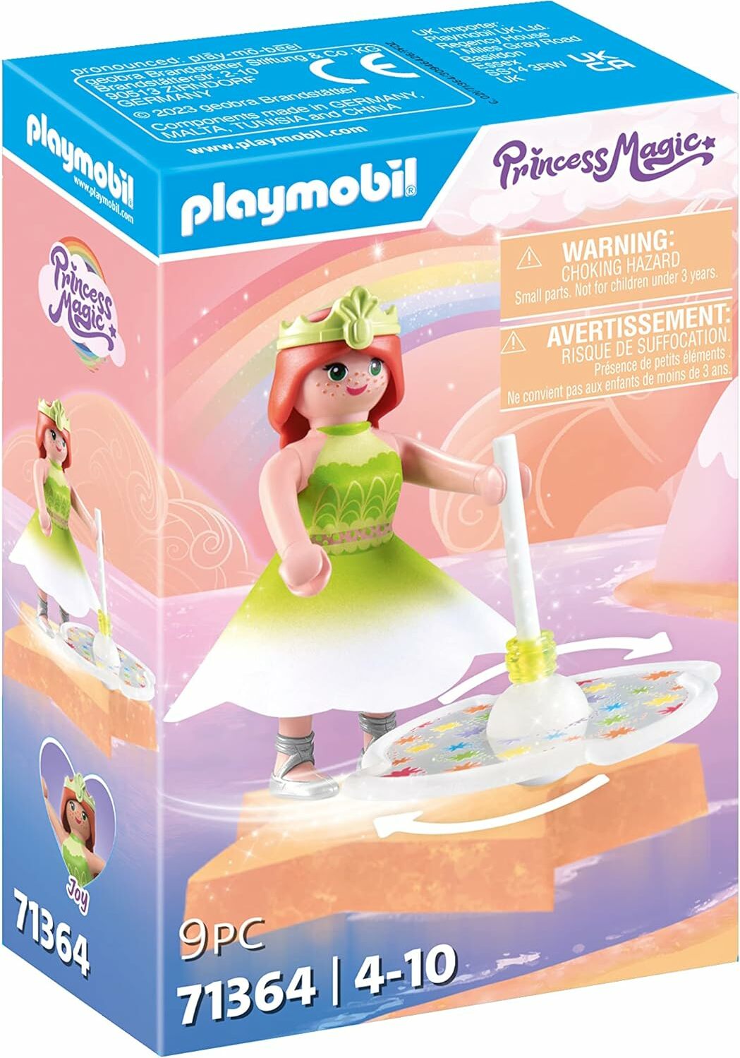 PLAYMOBIL Princess Magic 71364 Nebeský duhový top s princeznou
