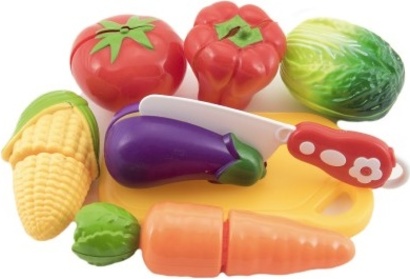 Zelenina krájecí plast s deskou a nožem