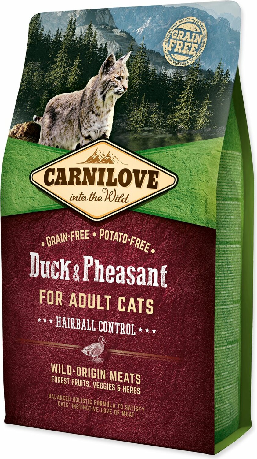 Krmivo Carnilove Adult Cats Hairball Control Duck & Pheasant 2kg