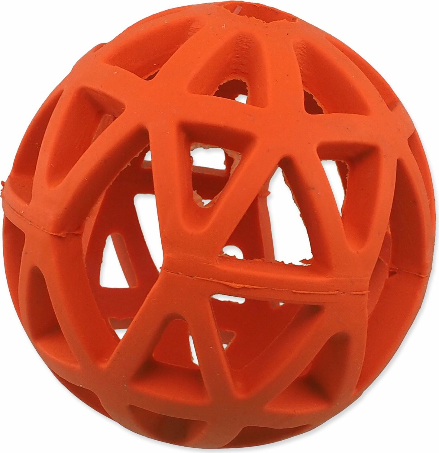 Hračka Dog Fantasy míč děrovaný oranžový 9cm