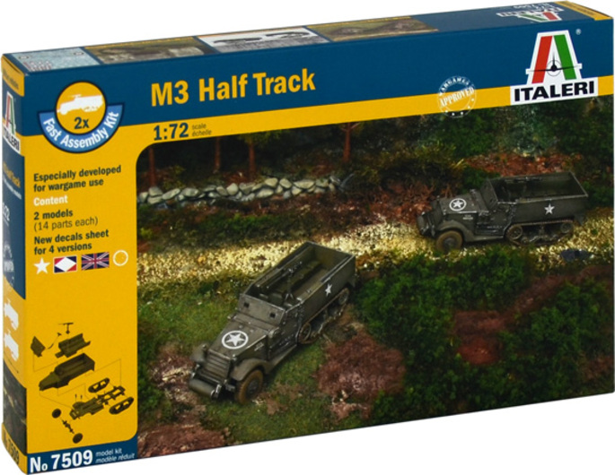 Fast Assembly military 7509 - M3A1 HALF TRACK (1:72)