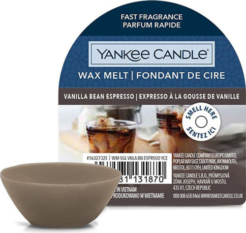 Yankee Candle, Espresso s vanilkovým luskem, Vonný vosk 22 g