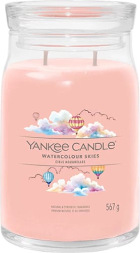 Yankee Candle, Akvarelová obloha svíčka ve skleněné dóze , 567 g