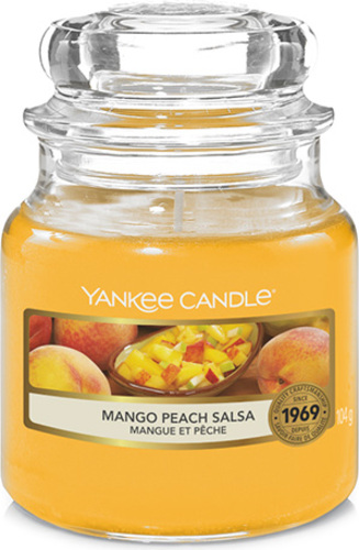 Yankee Candle, Salsa z manga a broskví, Svíčka ve skleněné dóze 104 g