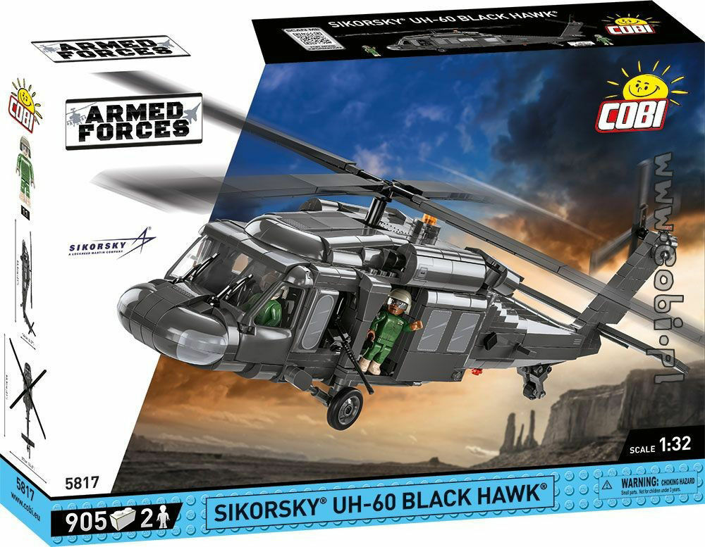 Cobi 5817 Armed Forces Sikorsky Black Hawk, 1:32, 893 k, 2 f