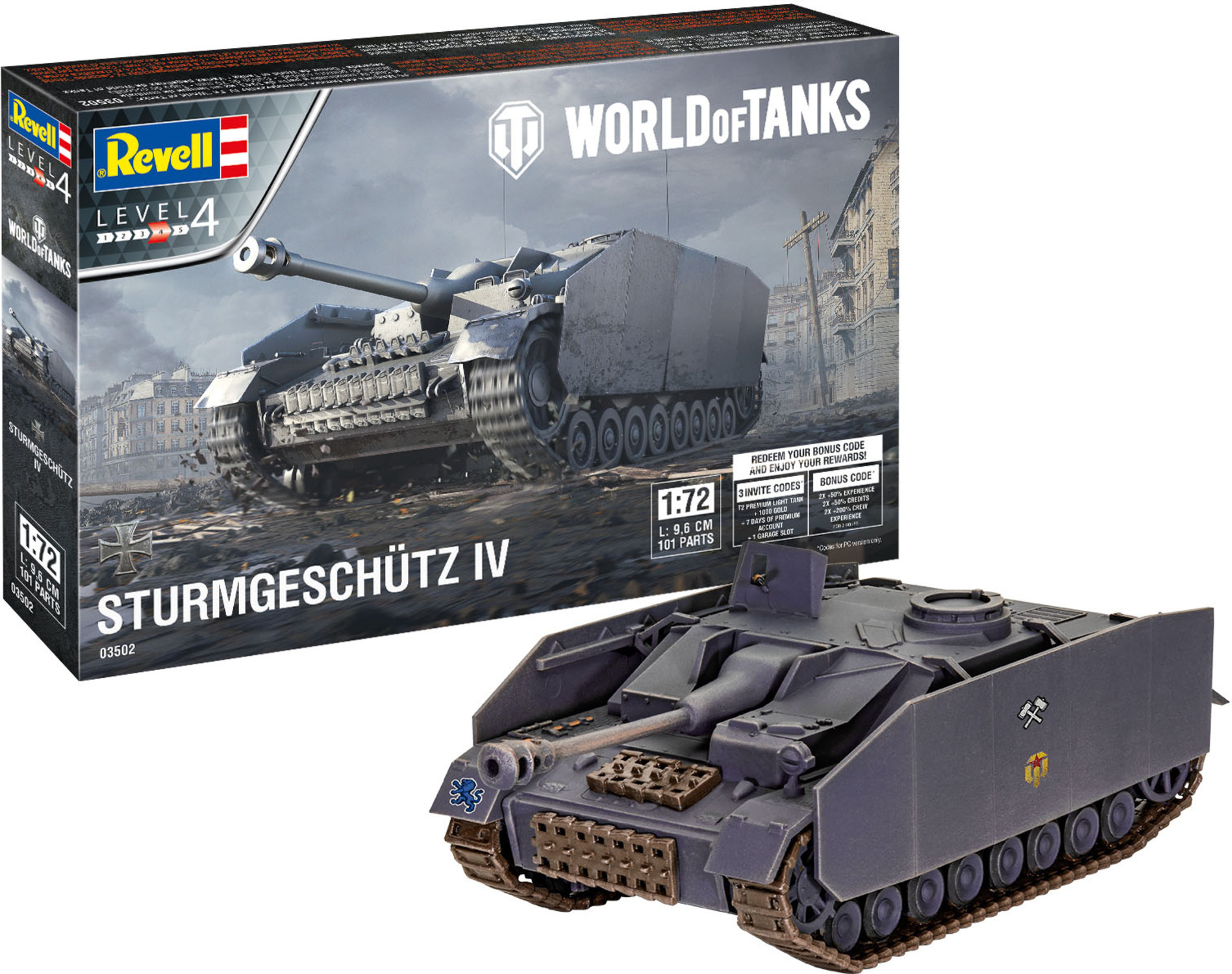 Plastic ModelKit World of Tanks 03502 - Sturmgeschütz IV (1:72)