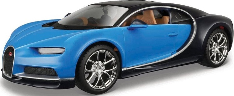 Maisto - Bugatti Chiron, modrá, assembly line, 1:24