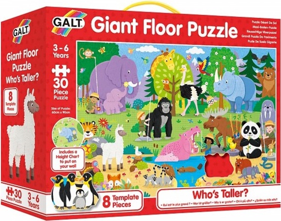 Velké podlahové puzzle - Kdo je vyšší?