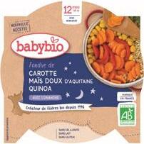 BABYBIO Večerní menu mrkev a sladká kukuřice s quinoa (230 g)
