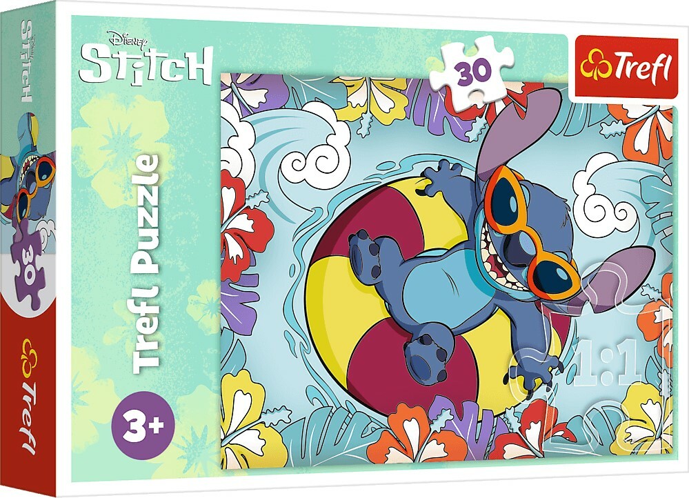 Trefl Puzzle Lilo&Stitch: Na prázdninách 30 dílků