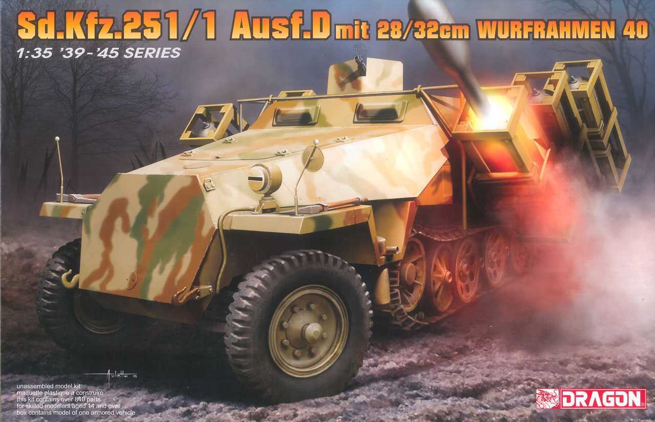 Model Kit military 6861 - Sd.Kfz.251 / 1 Ausf.D with 28 / 32cm wurfrahmen 40 (1:35)