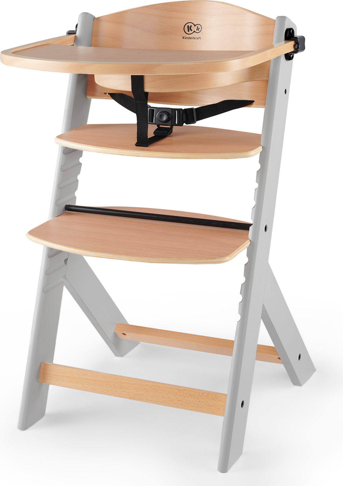 KINDERKRAFT Židle jídelní Enock Grey dřevěné