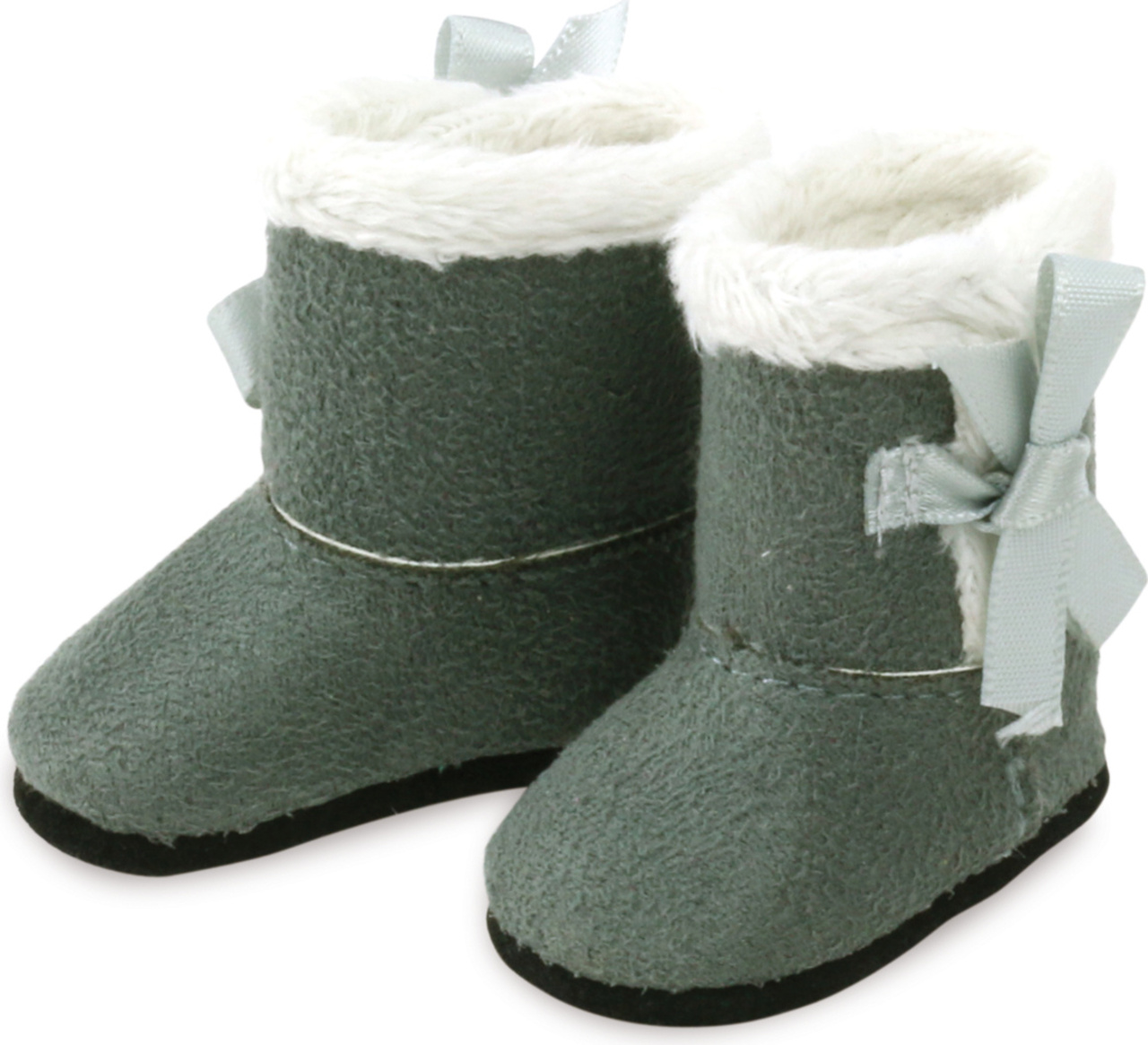 Petitcollin Zimní boty šedobílé (pro panenku 34 cm)