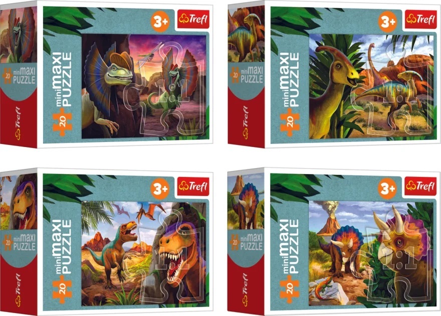 Trefl Puzzle 20 miniMAXI Prozkoumejte svět dinosaurů