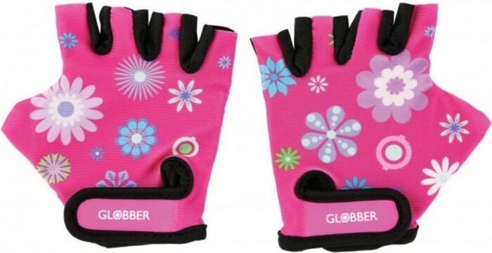 Globber Toddler detské ochranné rukavičky XS -flowers pink