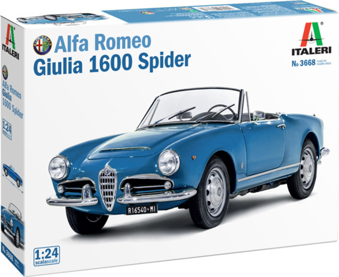 Modelový kit auta 3668 - Alfa Romeo Giulia 1600 Spider (1:24)