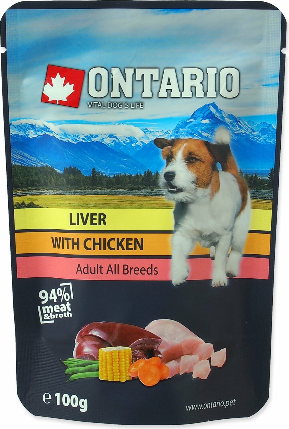 Kapsička Ontario pečeně s kuřecím ve vývaru 100g