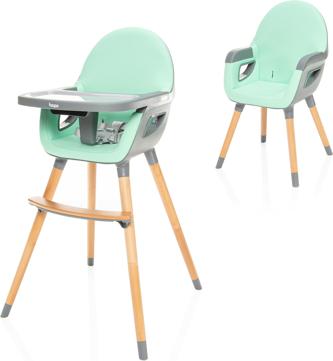 Dětská židle Dolce 2, Ice Green/Grey