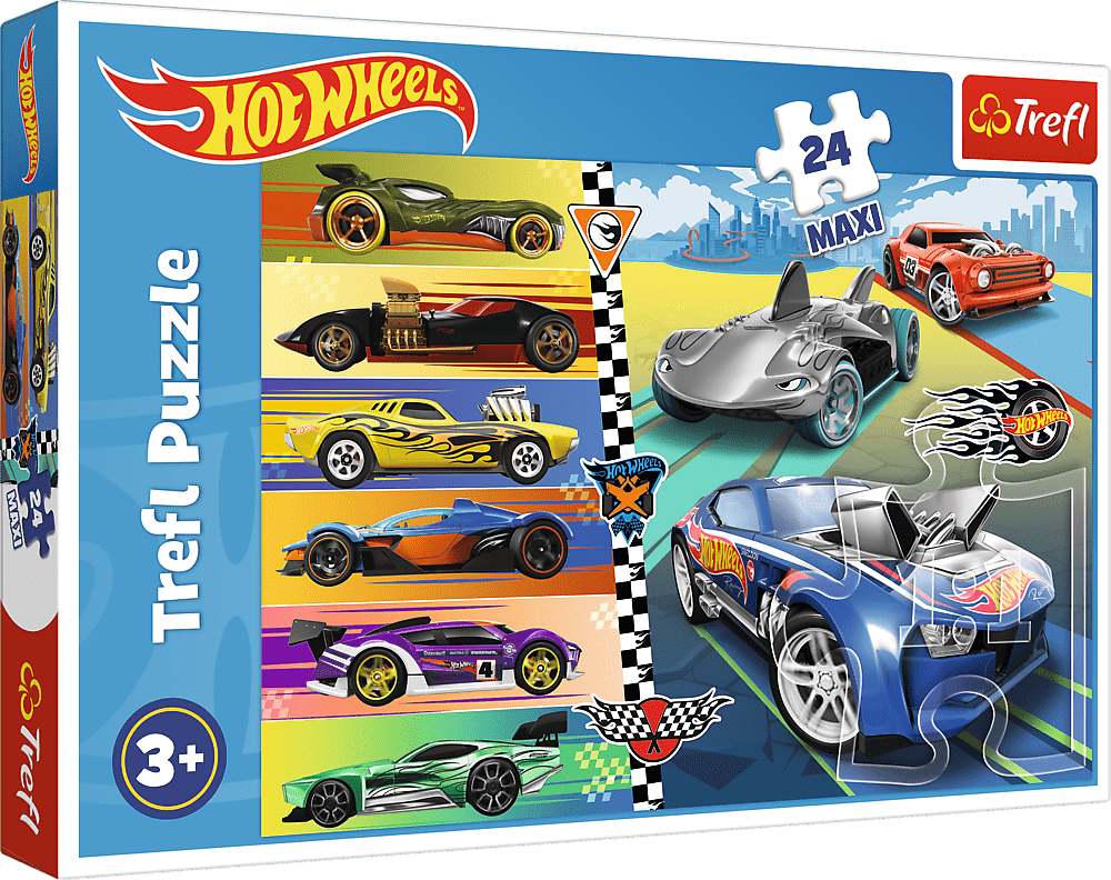 Trefl Puzzle 24 Maxi - Rychlé Hot Wheels / Mattel Hot Wheels