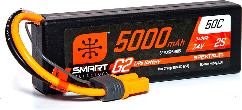 Spektrum Smart G2 LiPo 7.4V 5000mAh 50C HC IC5