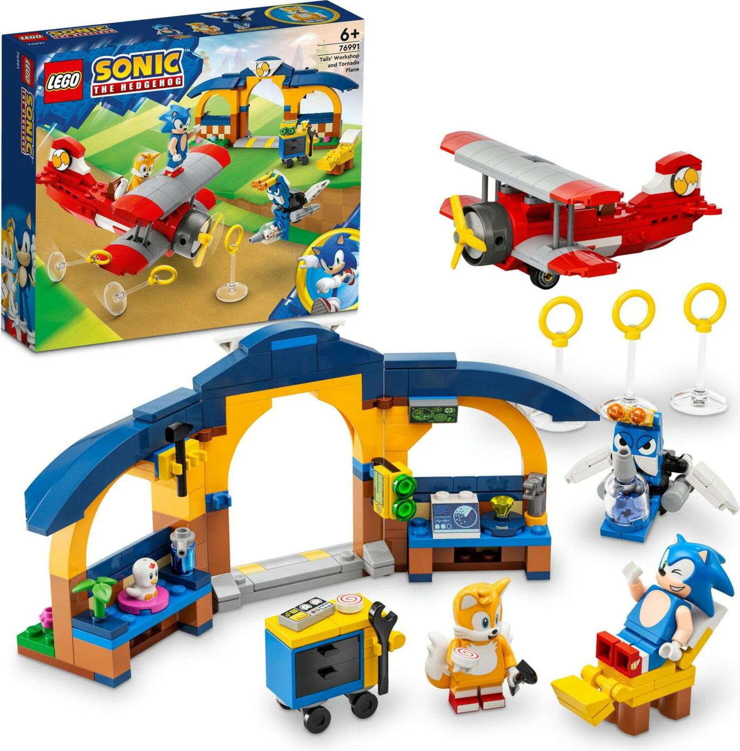LEGO® Sonic 76991 Tailsova dílna a letadlo Tornádo