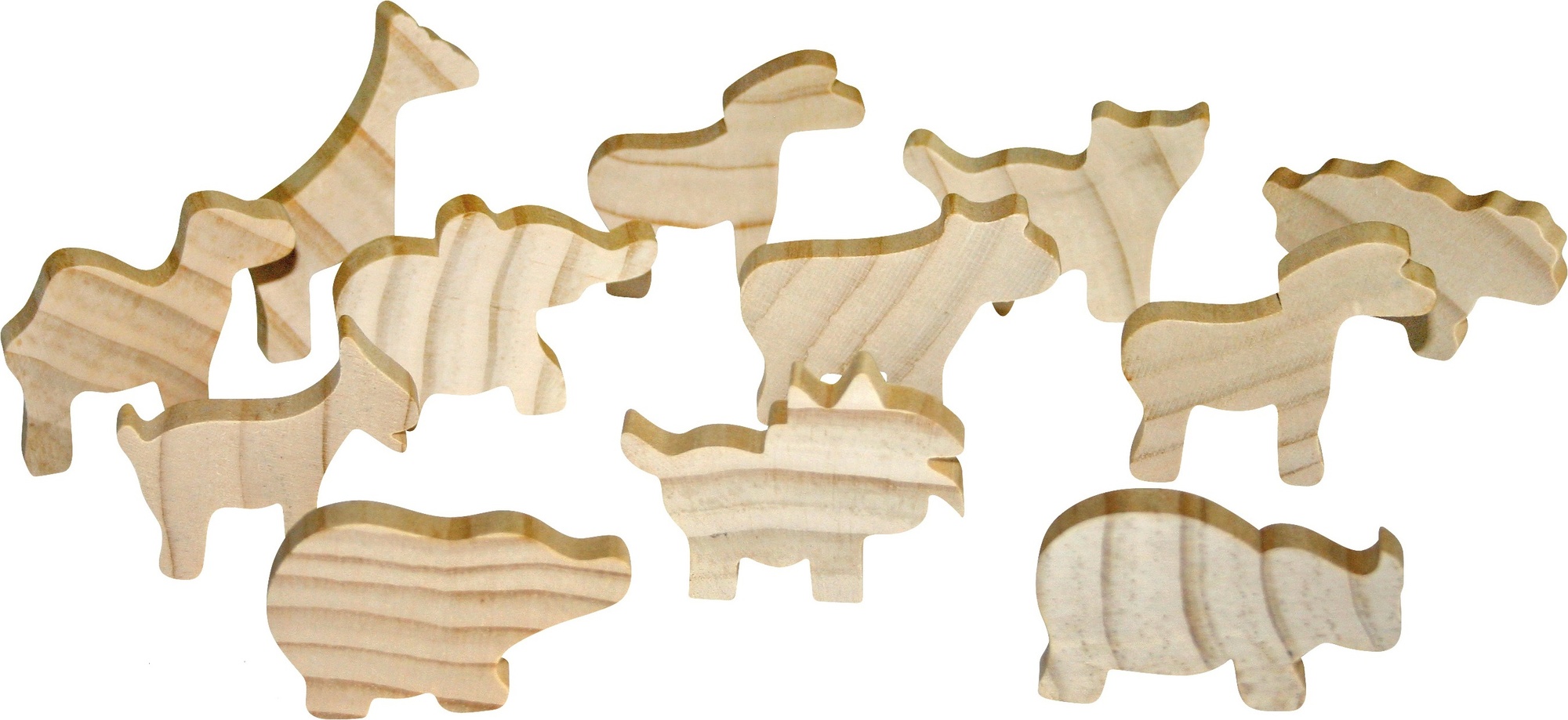 EDUPLAY Dřevěné figurky zvířat sada 12 kusů
