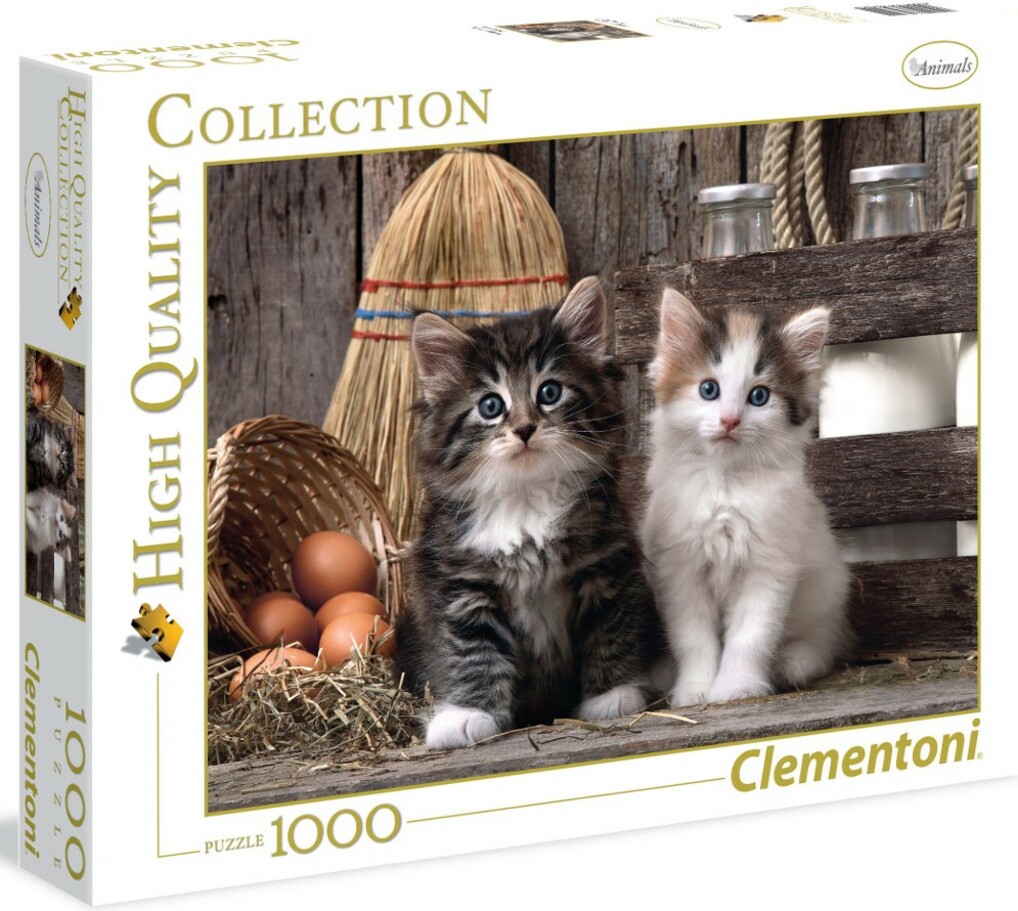 Clementoni - Puzzle 1000 Koťata