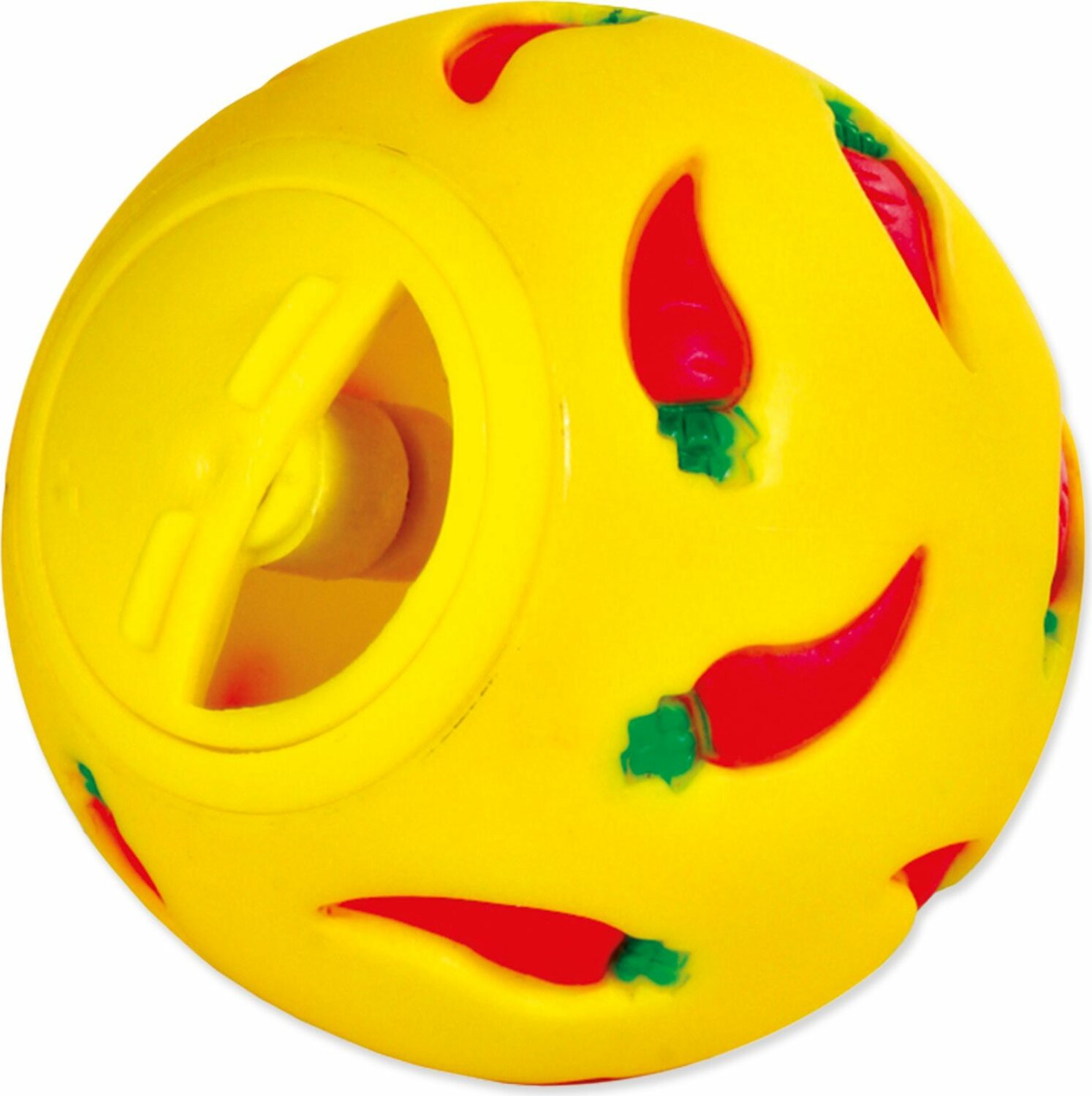 Hračka Trixie míč s otvorem pro krmení pro hlodavce 7cm