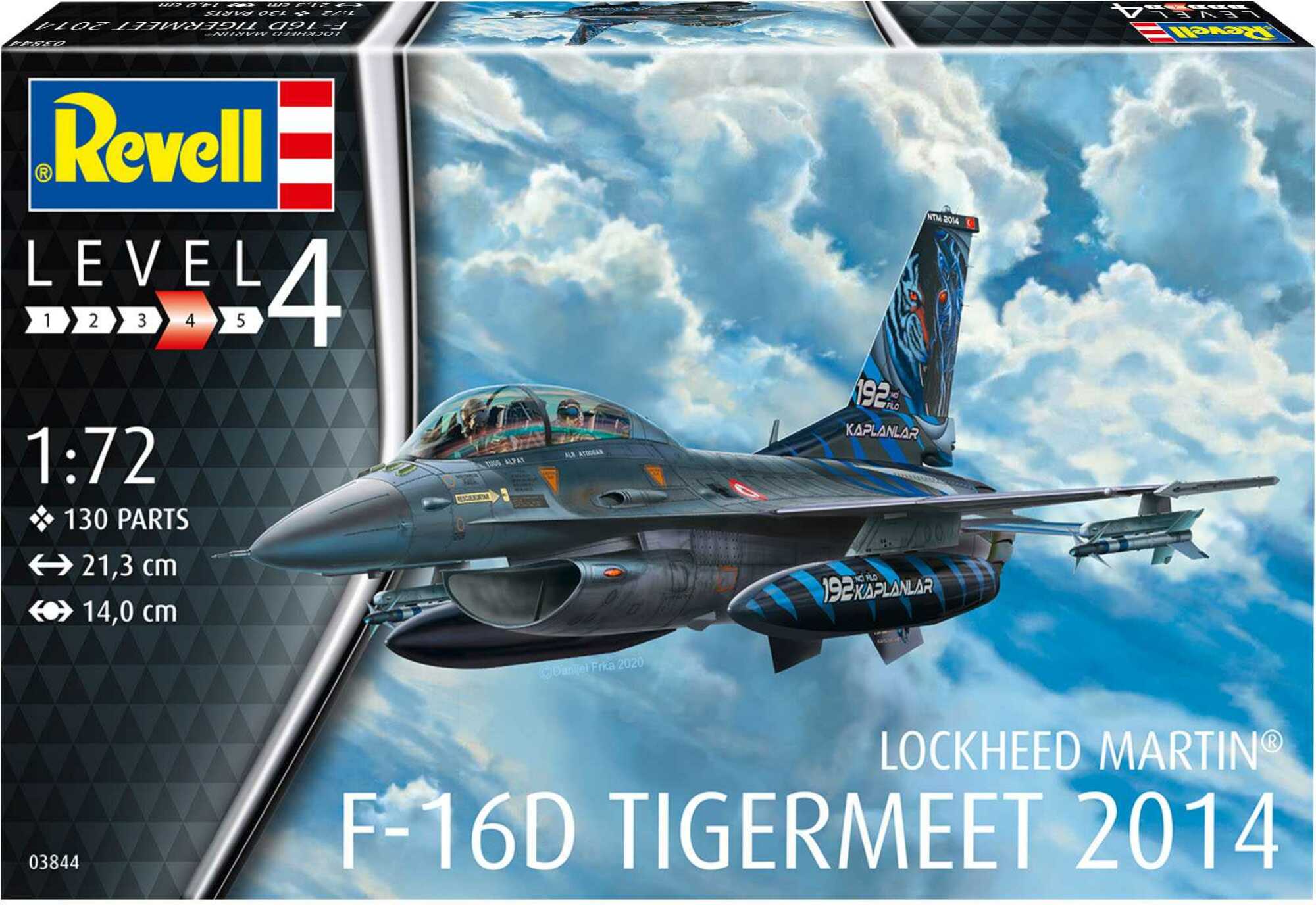 Plastic modelky letadlo 03844 - Lockheed Martin F-16D Tigermeet 2014 (1:72)