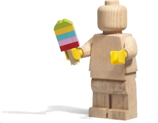 LEGO dřevěná figurka (světlé dřevo)
