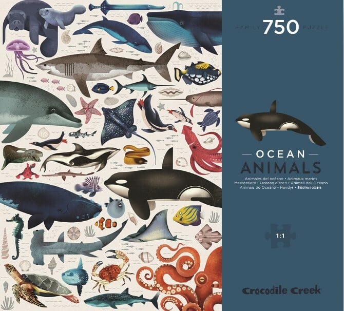 Puzzle Svět mořských zvířat 750 Crocodile Creek